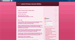 Desktop Screenshot of latestcinemamoviesonlinenews.blogspot.com