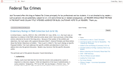 Desktop Screenshot of federaltaxcrimes.blogspot.com