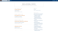 Desktop Screenshot of melanomanews.blogspot.com