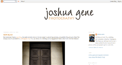 Desktop Screenshot of joshuagenephotography.blogspot.com