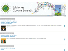 Tablet Screenshot of edicionescoronaborealis.blogspot.com