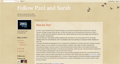 Desktop Screenshot of followpaulandsarah.blogspot.com