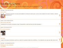 Tablet Screenshot of estudiando-turismo.blogspot.com