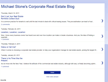 Tablet Screenshot of michaelstonescorporaterealestateblog.blogspot.com