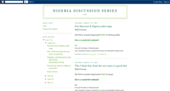 Desktop Screenshot of nigeriadiscussionseries.blogspot.com