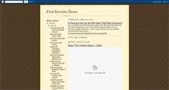 Desktop Screenshot of paulsorvinonews.blogspot.com