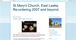 Desktop Screenshot of eastleakestmarys.blogspot.com