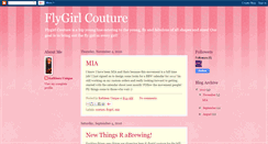 Desktop Screenshot of flygirlcouture.blogspot.com