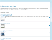 Tablet Screenshot of informaticatutoring.blogspot.com