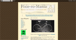 Desktop Screenshot of fixie-ro-mania.blogspot.com