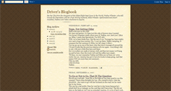 Desktop Screenshot of driversblogbook.blogspot.com