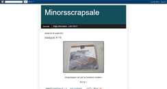 Desktop Screenshot of minorsscrapsale.blogspot.com