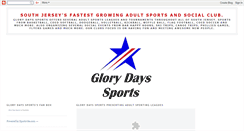 Desktop Screenshot of glorydayssports.blogspot.com