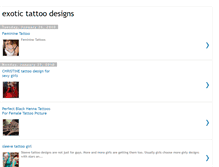 Tablet Screenshot of exotictattoodesigns.blogspot.com