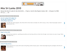 Tablet Screenshot of misssrilanka-2010.blogspot.com