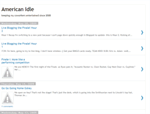 Tablet Screenshot of americanidleblog.blogspot.com
