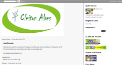 Desktop Screenshot of blogcleitonalves.blogspot.com