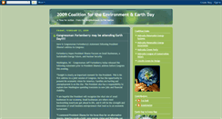 Desktop Screenshot of earthday2009.blogspot.com