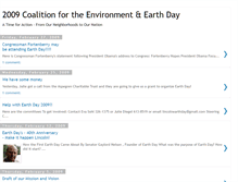 Tablet Screenshot of earthday2009.blogspot.com
