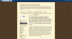 Desktop Screenshot of formacionenseguros.blogspot.com