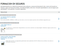 Tablet Screenshot of formacionenseguros.blogspot.com
