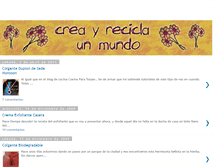 Tablet Screenshot of crea-y-recicla-un-mundo.blogspot.com