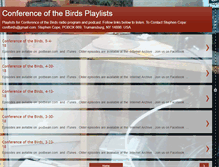 Tablet Screenshot of confbirds.blogspot.com