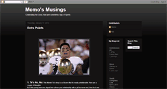 Desktop Screenshot of momosmusingsports.blogspot.com