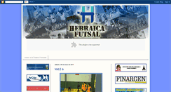 Desktop Screenshot of hebraicafutsal1.blogspot.com