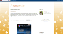 Desktop Screenshot of aperturestic.blogspot.com