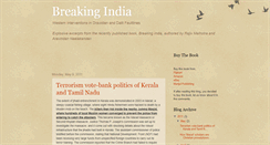 Desktop Screenshot of breakingindiaexcerpts.blogspot.com