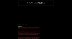 Desktop Screenshot of miles-multiplemyeloma.blogspot.com