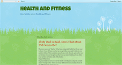 Desktop Screenshot of healthaurfitness.blogspot.com