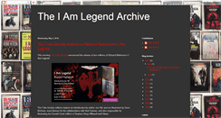 Desktop Screenshot of iamlegendarchive.blogspot.com