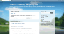 Desktop Screenshot of loveandleadership.blogspot.com