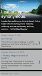 Mobile Screenshot of loveandleadership.blogspot.com