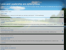 Tablet Screenshot of loveandleadership.blogspot.com