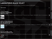 Tablet Screenshot of laboratoriosblackvelvet.blogspot.com