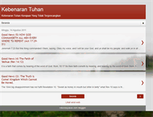 Tablet Screenshot of kebenarantuhan.blogspot.com