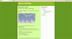 Desktop Screenshot of hilaryscraftblog.blogspot.com