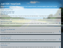 Tablet Screenshot of justaskveepgeek.blogspot.com