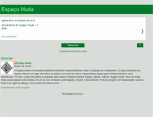 Tablet Screenshot of espacomuda.blogspot.com