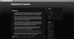 Desktop Screenshot of depletedcranium.blogspot.com