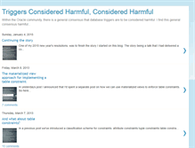 Tablet Screenshot of harmfultriggers.blogspot.com