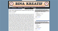 Desktop Screenshot of binakreatif.blogspot.com