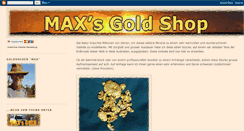 Desktop Screenshot of maxsgoldshop.blogspot.com