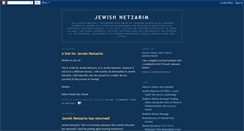 Desktop Screenshot of jewishnetzarim.blogspot.com