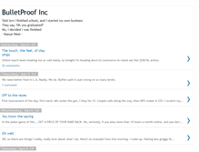 Tablet Screenshot of bulletproofinc.blogspot.com