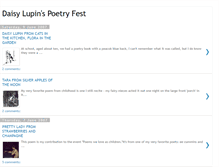 Tablet Screenshot of daisylupinpoetryfest.blogspot.com