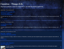 Tablet Screenshot of canarios-thiagodb.blogspot.com